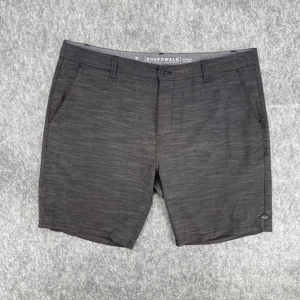 Rip Curl Boardwalk Shorts Mens 38 Mirage Hybrid Charcoal Grey Heather Walkshorts